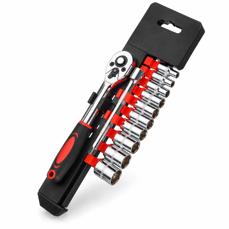12 Pcs. Dr Socket Set – 1/4” Drive
