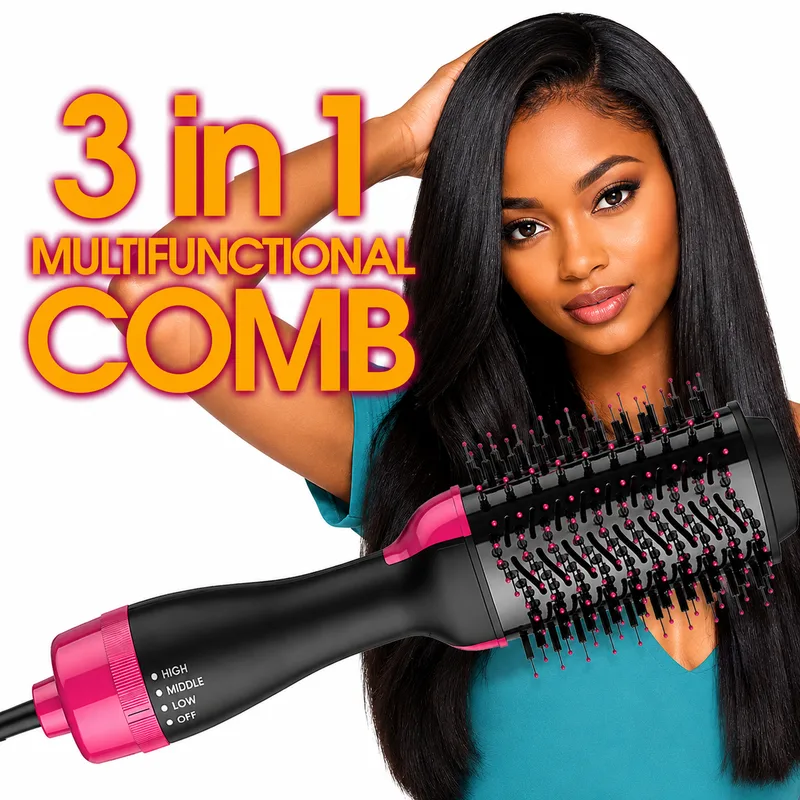 3 in 1 Multifunctional Comb (Hot Air Comb)