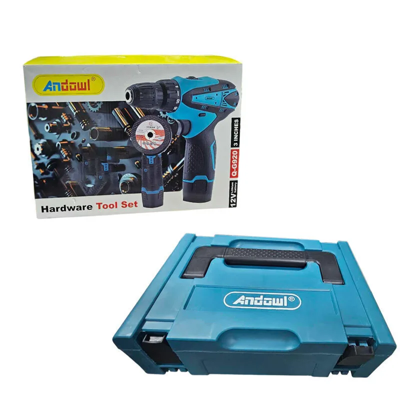Cordless Angle Grinder & Drill Set