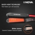 Nova Temperature Control Hair Straightener (Flat Iron)